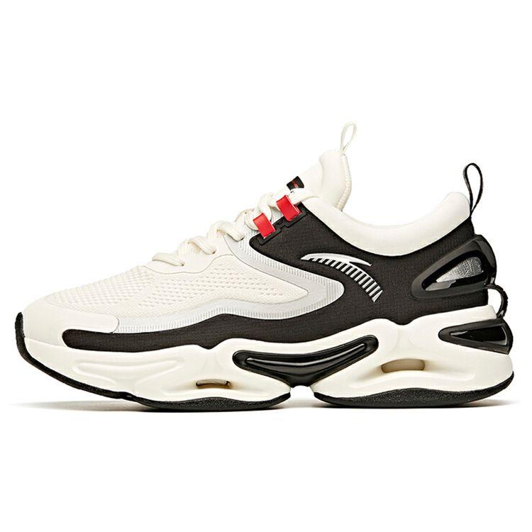 Anta Low Top Running Shoes Mens White Black X-LOOOP Technology 912045552-1
