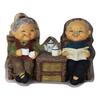Vintage Elderly Couple Resins Statue Figurine Weddings Valentines Day Gift for Couples and Home Decors Enthusiasts