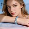 Transparent Bead Jewelry Clear Faux Crystal Beaded Bracelet Stretch Lightweight
