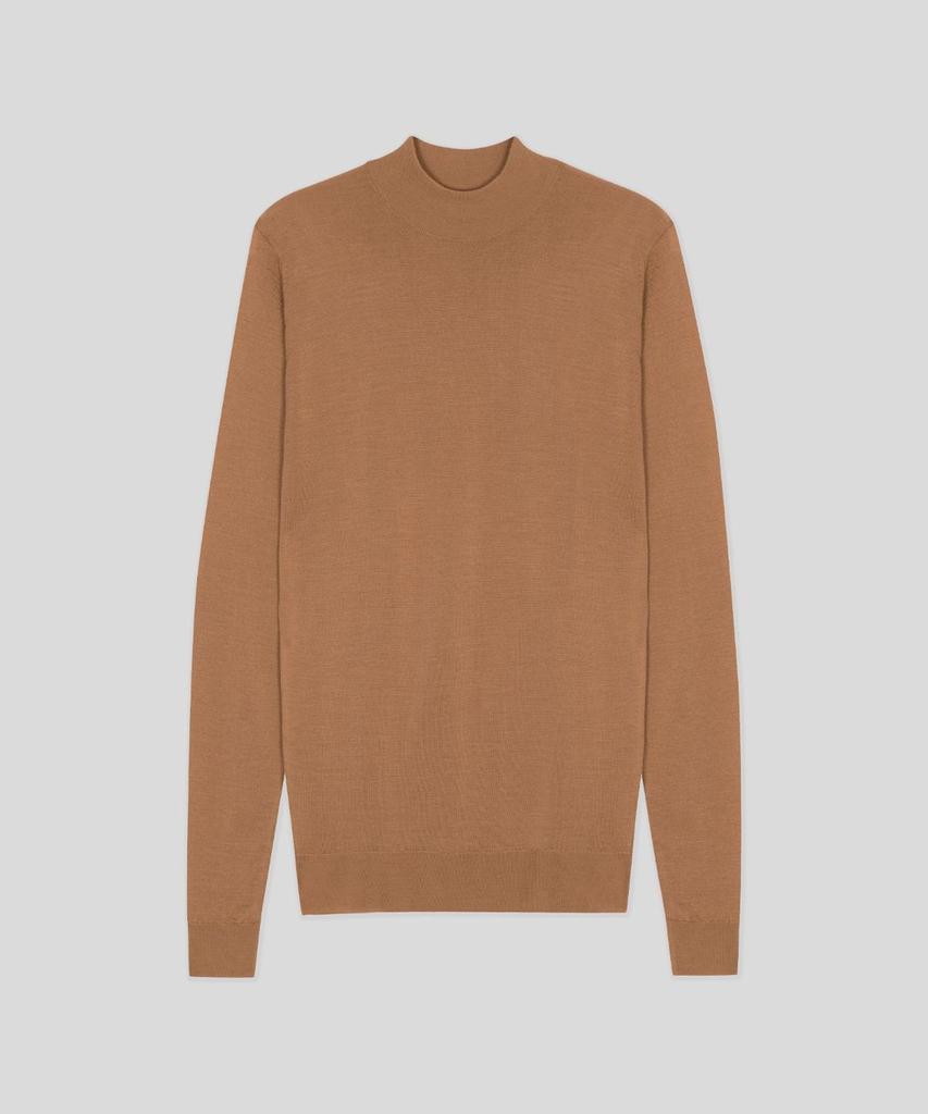 Jonseumedeulli Harcourt Merino Wool Mock Neck Knit Classic 10 Colors (A Type)