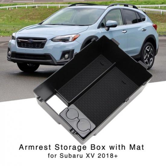 Органайзер-подстаканник с ящиком для хранения подлокотника для Subaru XV 2018 -22 Лоток центральной консоли