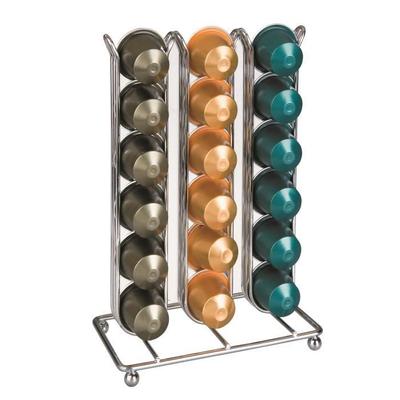 Nespresso Capsule Dispenser - Ibili - Vesubio - Chrome-plated Steel - Contemporary - Design