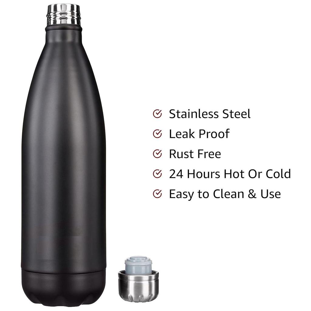 Stainless Steel Insulated (Thermosteel) Water Bottle | 24 Hours Hot and Cold | Leakproof, Rust and Corrosion Resistant| for Travel, Office, Trekking,
