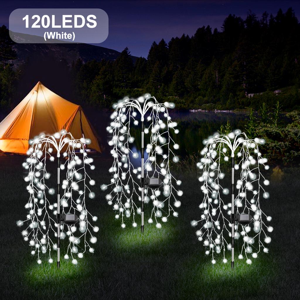 200/120LED Outdoor Solar Fireworks Lighting Decor Led Light Fairy Lights Ramadan Lamp Waterproof String Lights for Courtyards