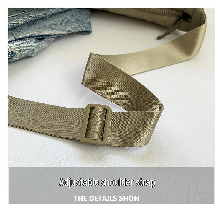 Unisex vodoodpudivá nylonová crossbody taška s více kapsami