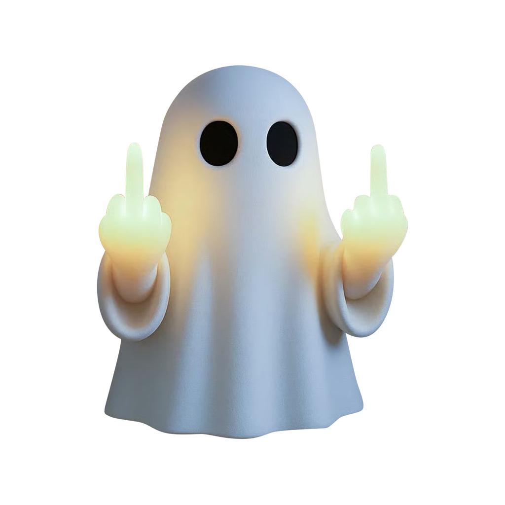 Middle Finger LED Light, Funny Statue, Rude Middle Finger Decoration, Spooky Neon Cute For Home Prank Gifts