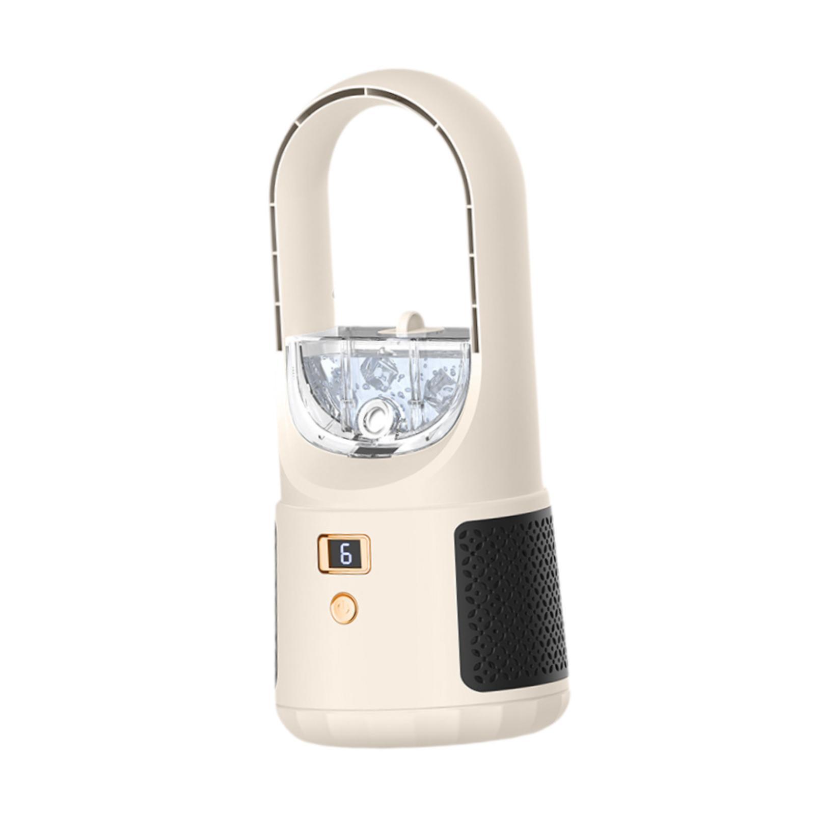 

Настольный вентилятор с регулируемой скоростью вращения, портативный безлопастной вентилятор для летнего офиса в помещении кофейный