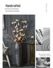 Black Zen-Style Ceramic Floor Vase for Dried Flowers - Retro Terracotta Ornament