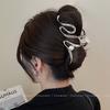 1PC Niche Cold Wind Design Hairpin Female Head Shark Clip Ins2025 New High-end Disc Hair Grab Clip Large