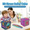 Children'S 3D Stereo Decompression Cube Silicone Sensory Toy, Baby Concentration Training Educational Building Blocks, Early Education Hands-On