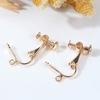 [One Pair] Jewelry Accessories, Screw Clips, Ear Clips, Handmade Diy Earrings, Painless And Pierced Ear Clips, Accessories