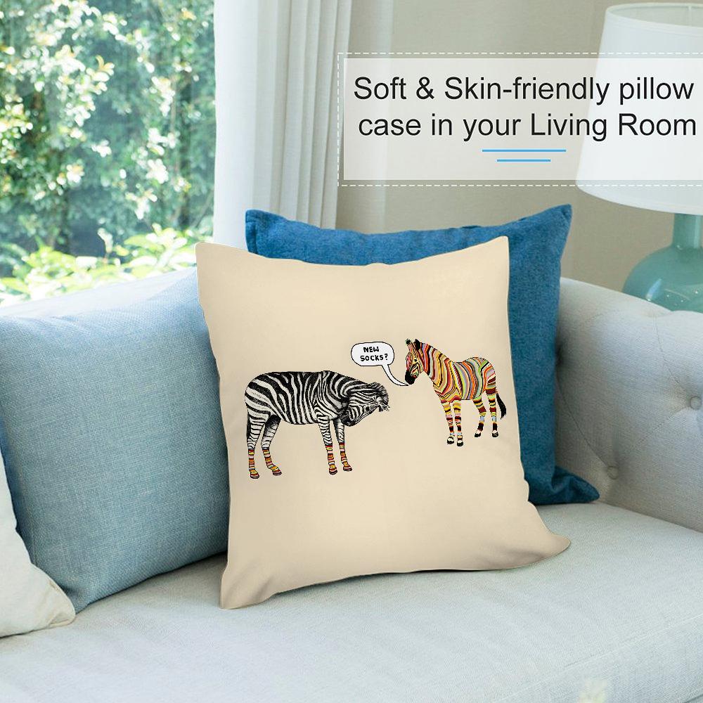 S-Smith Fashion P-Paul Pillow Case Short Plush Pillow Covers Sofa Decorative Gift Home Double-sided Printing Cushion Cover