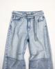 999Hyumeoniti Av Belted Pleated Denim Pants (Icy)