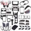 ABS Carbon Fiber For Ford Ranger Wildtrak 2015-2026 Car Center Control Shift Panel Steering Wheel Glass Lift Frame Sticker