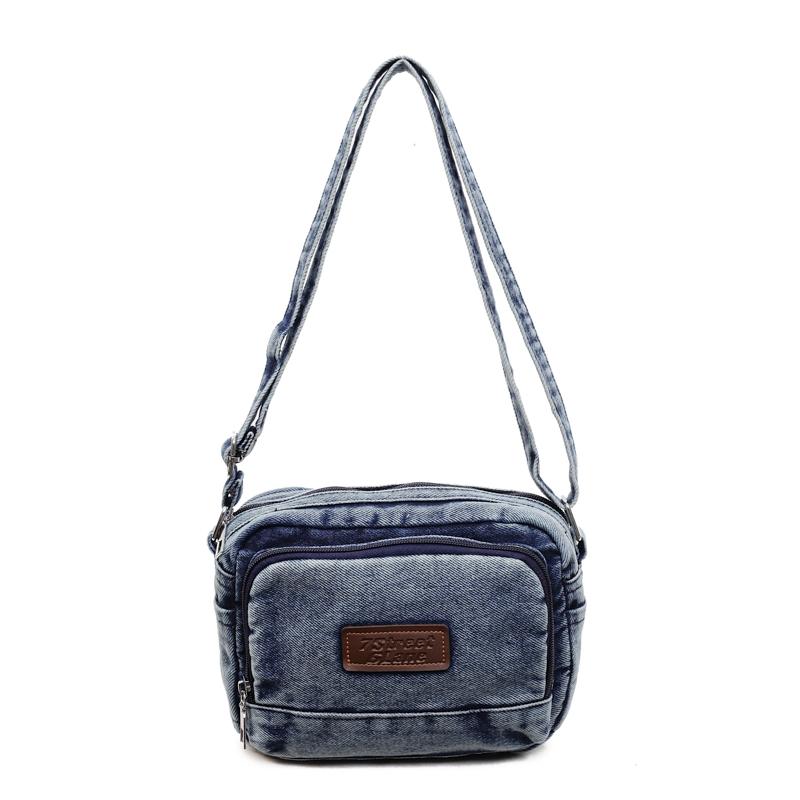 New Denim Bag 2026 Trendy Versatile Commuter Shoulder Messenger Bag Large Capacity Niche Design Bag