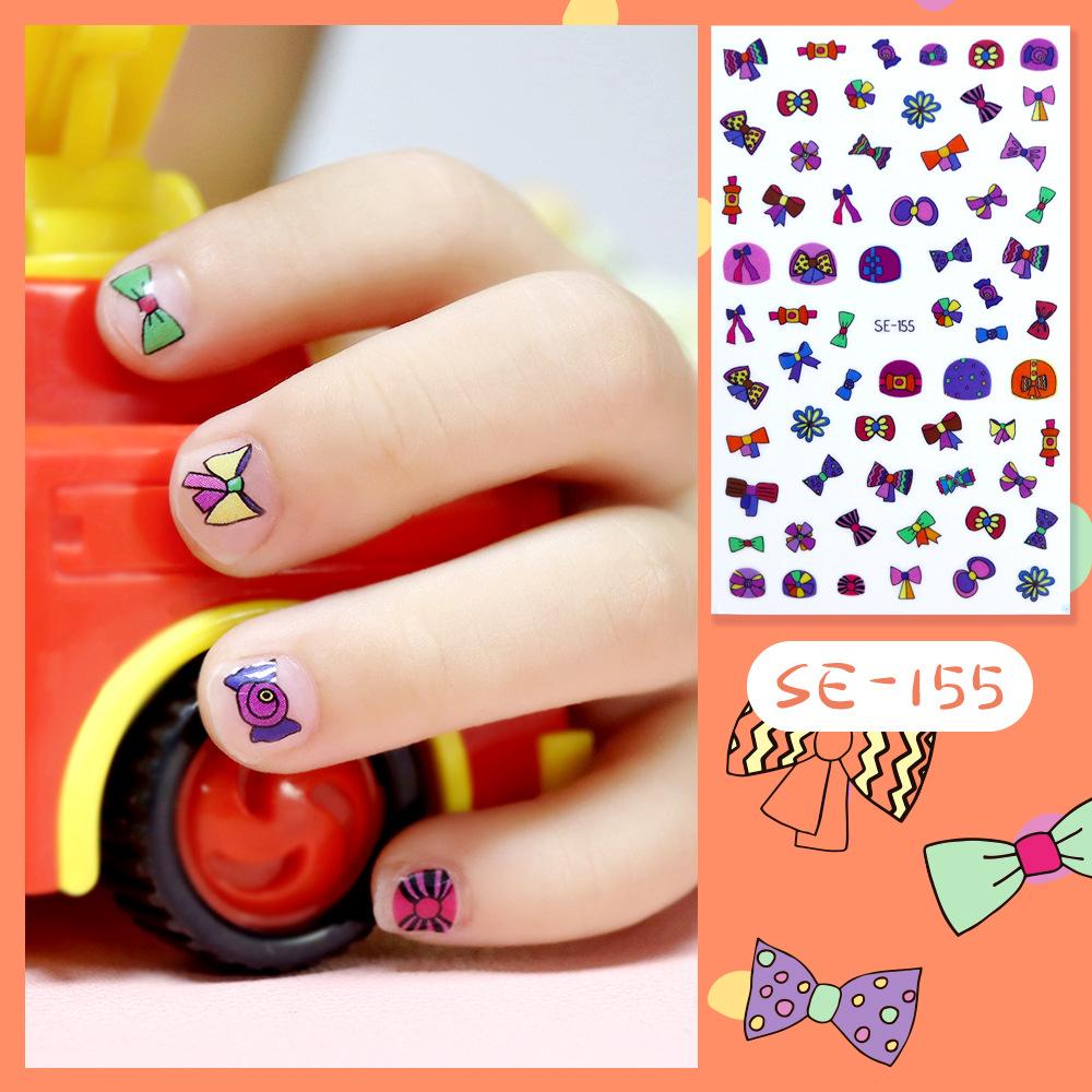Nová dětská princezna Kreslené samolepky na nehty Flitry Třpytky Barevné květiny DIY obtisk Dětská hračka Kawaii pro děti Dívky Ozdoby