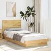 VidaXL Bed Frame with Headboard Without Mattress 75 X 190 Cm 3315747