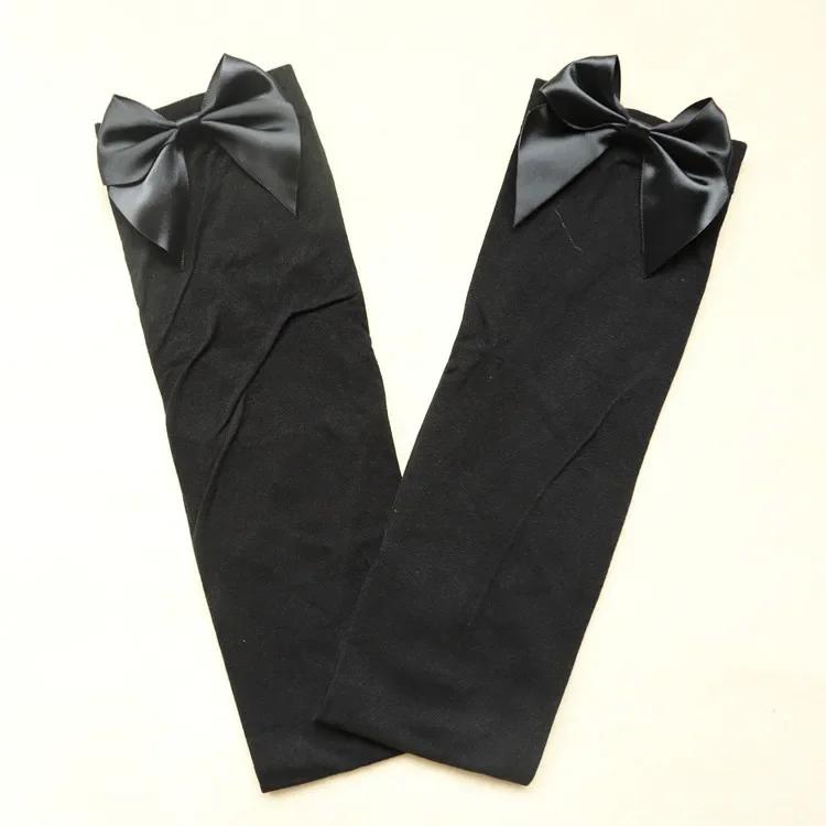Sexy Women's Hosiery Pink Bow Stay Up Thigh High Silk Stockings Hose.Ladies Sweet Bow Stockings Pantyhose Students Stockings