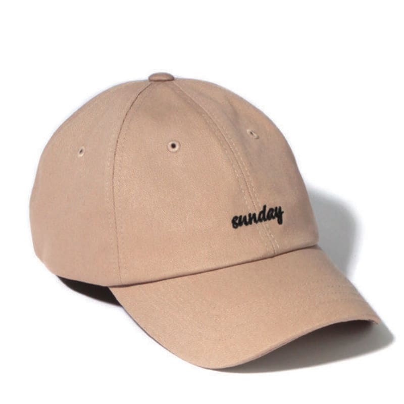 BUTDEEP Scrip Sunday Curve Cap - Beige