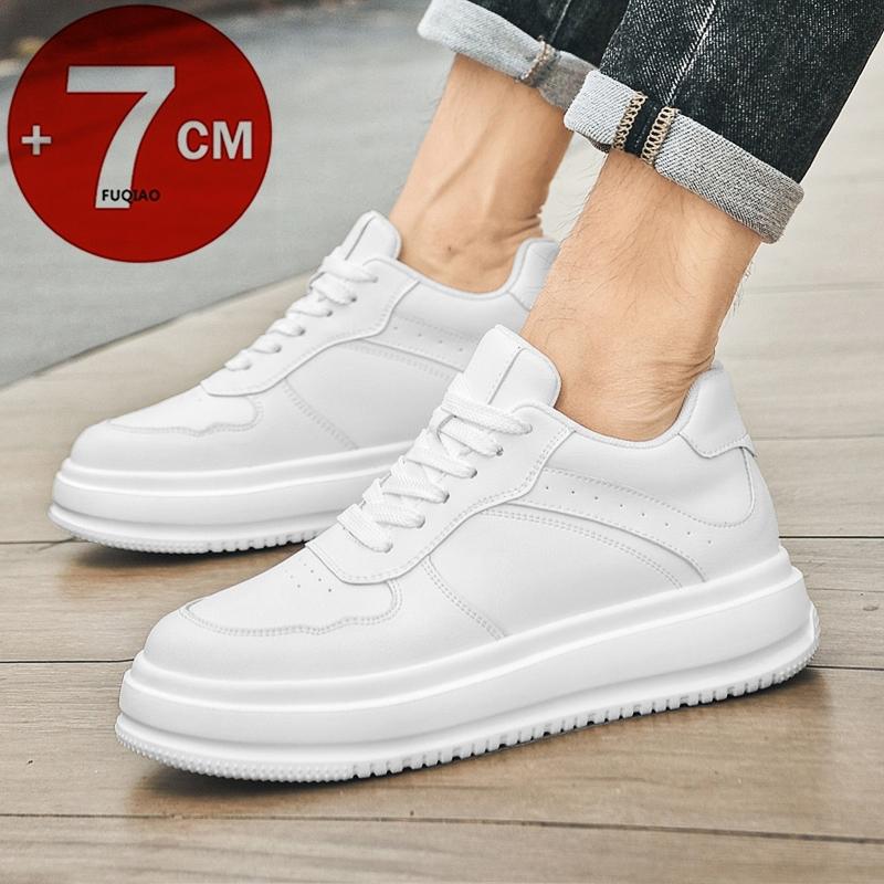 Scarpe Oxford da Uomo con Rialzo Aumentano Altezza 7cm Sneakers Sportive Tempo Libero Moda Taglie Forti 36-45