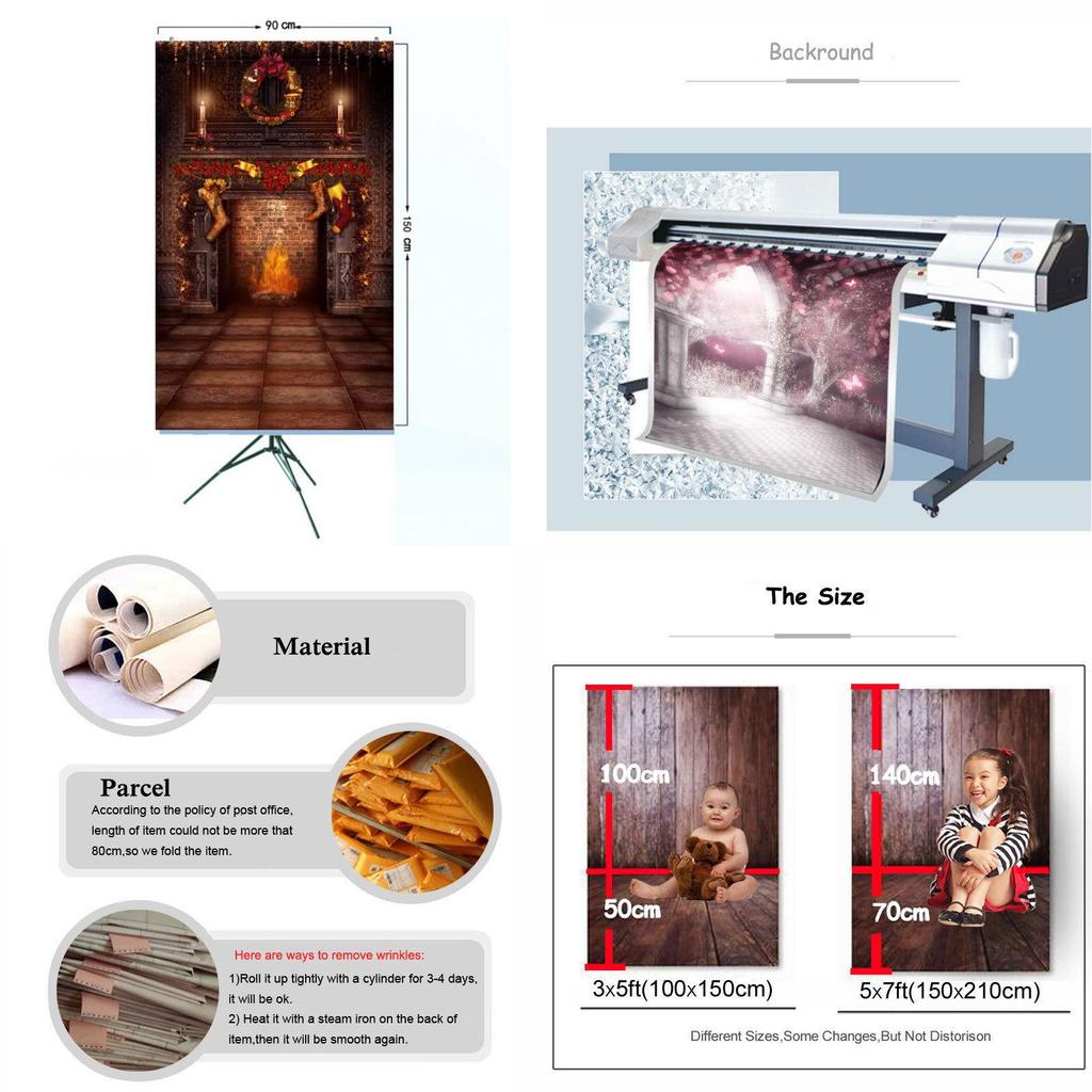 Christmas Theme Photography Backdrop For Kids Studio Portrait Creative Photo Prop