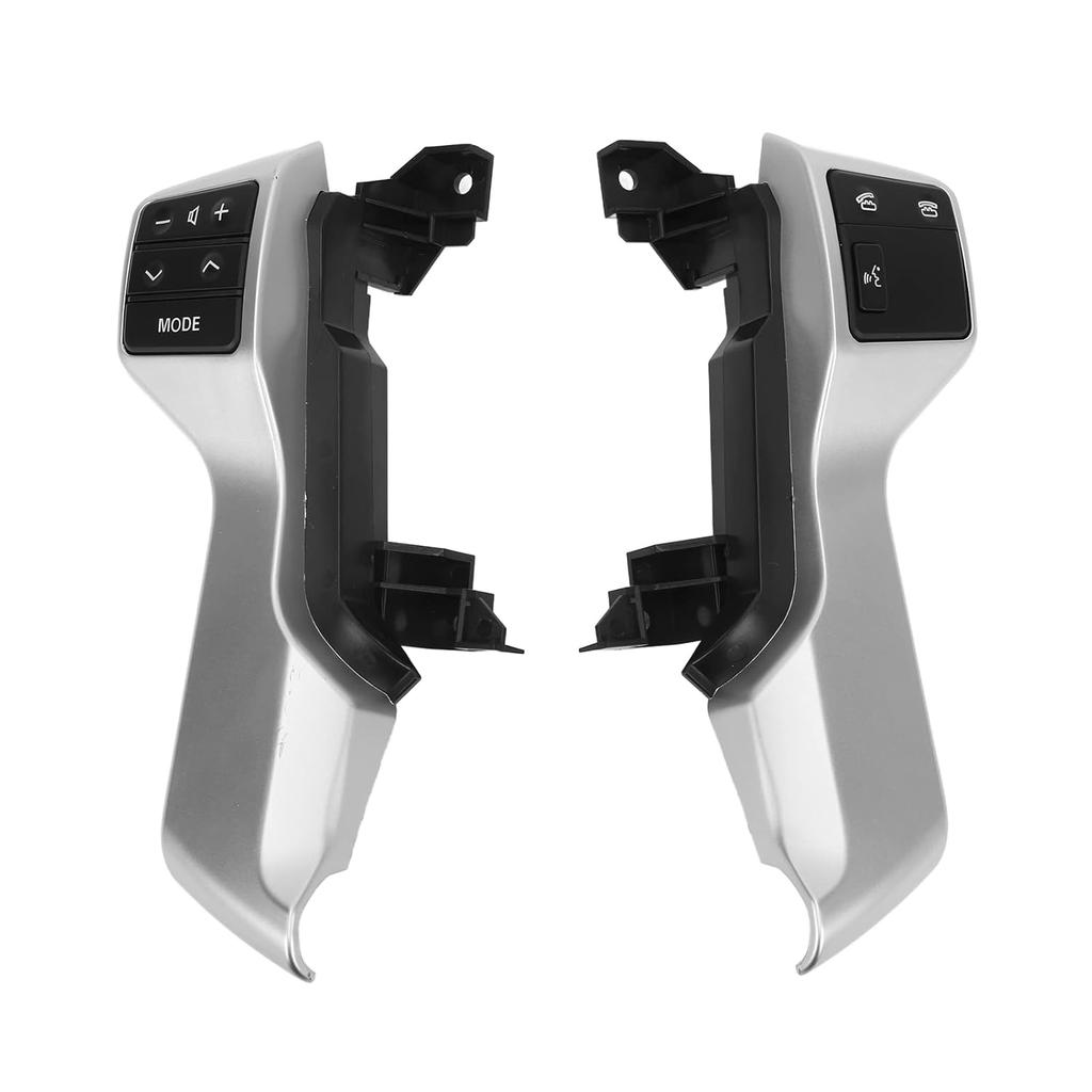 Aramox Steering Wheel Audio Button, Car Multifunction Steering Wheel Switch Replacement ABS for Prado GRJ150L 10?13 OE: 84250?60180