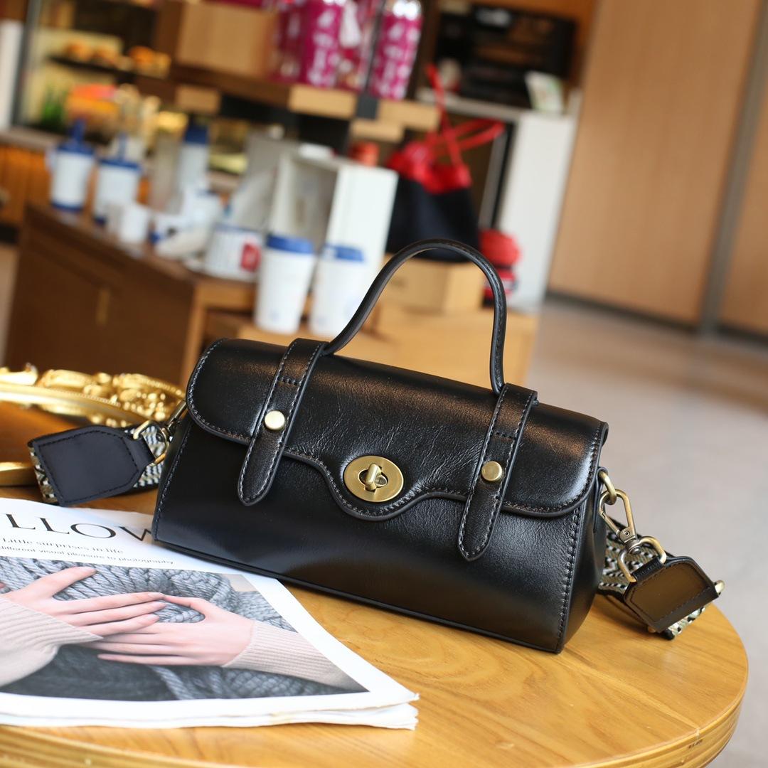 

Women s Crossbody One Shoulder Wide Shoulder Strap Commuter Bag чорний