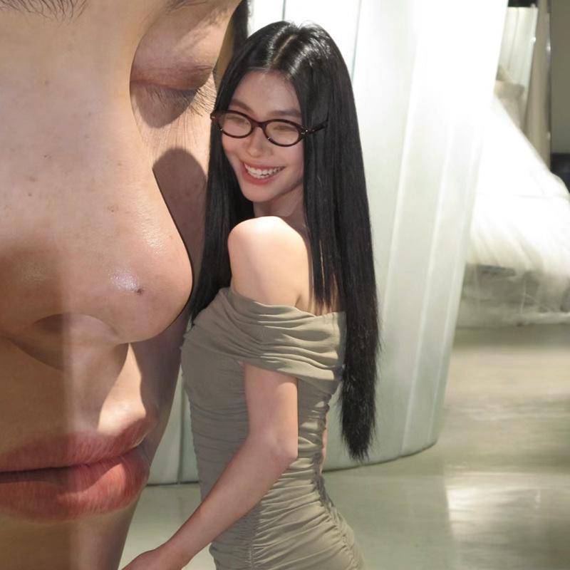 New Y2K Oval Anti Blue Light Blocking Glasses Women's Clear Anti Radiation Filter Eyeglasses Anti Radiation Eyeglass