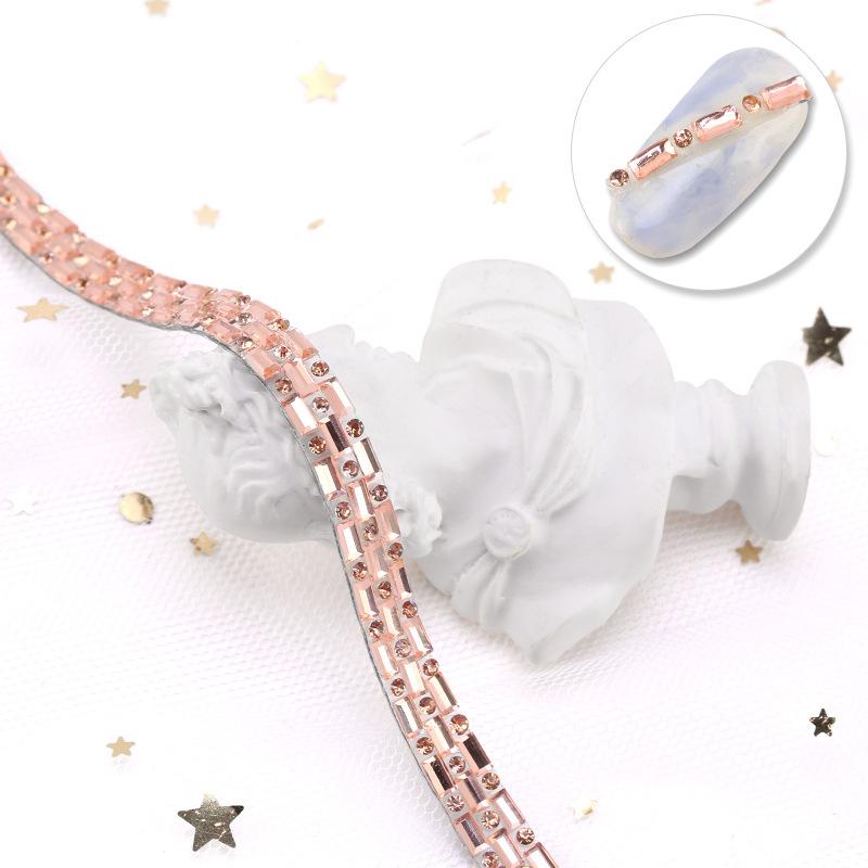 [Clearance, No Return Or Exchange] Nail Art Chain Drill Three-Dimensional Nail Decoration Can Be Cut Arbitrarily