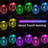 2Pcs Touch RGB LED Car Cup Holder Pad Coaster Accessories For VW GTI Polo Golf MK6 Passat B6 Tiguan Arteon Jetta T-ROC ID.4 CC zk4