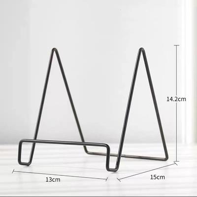 Iron Art Magazine Display Stand Dish Rack Plate Bowl Picture Frame Photo Book Pedestal Holder Ornaments Dish Storage Rack