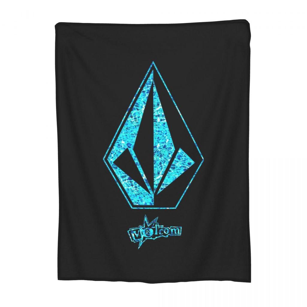 V-Volcom Logo Blanket Soft Warm Flannel Throw Blanket Bedding for Bed Travel Home Sofa