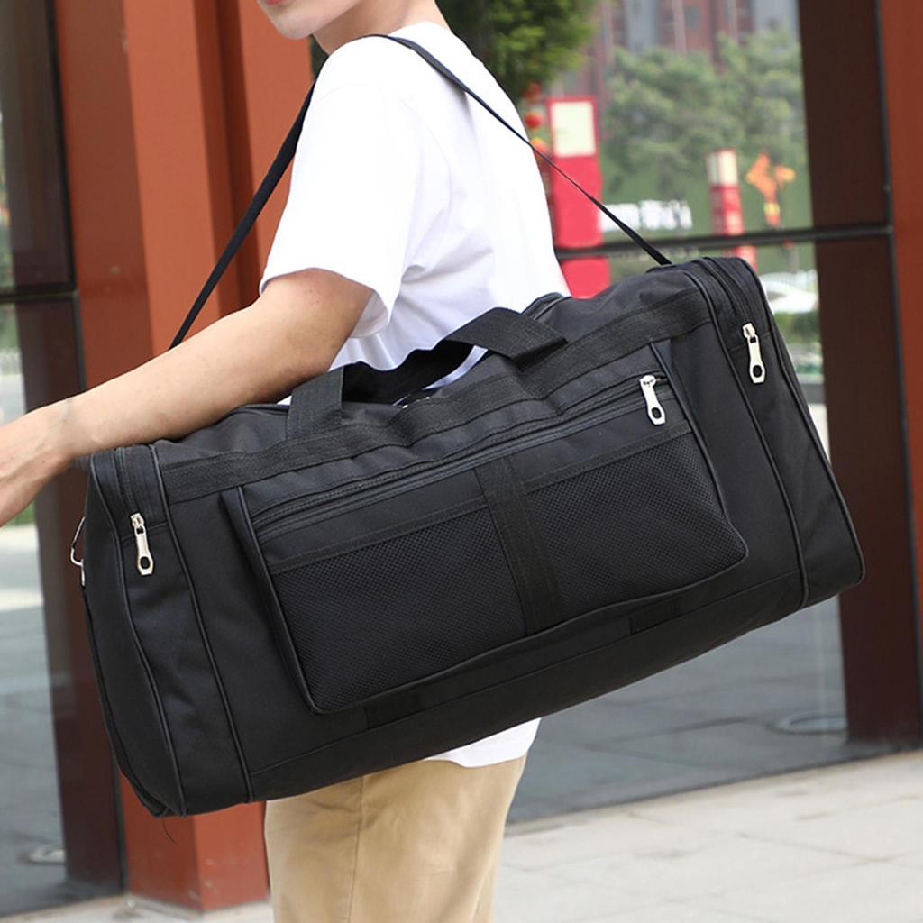 Travel Duffel Bag Handbag Adjustable Strap Wear Resistant Carry On Tote Weekender Bag for Laptop Swimming Shoes Trip Exercise