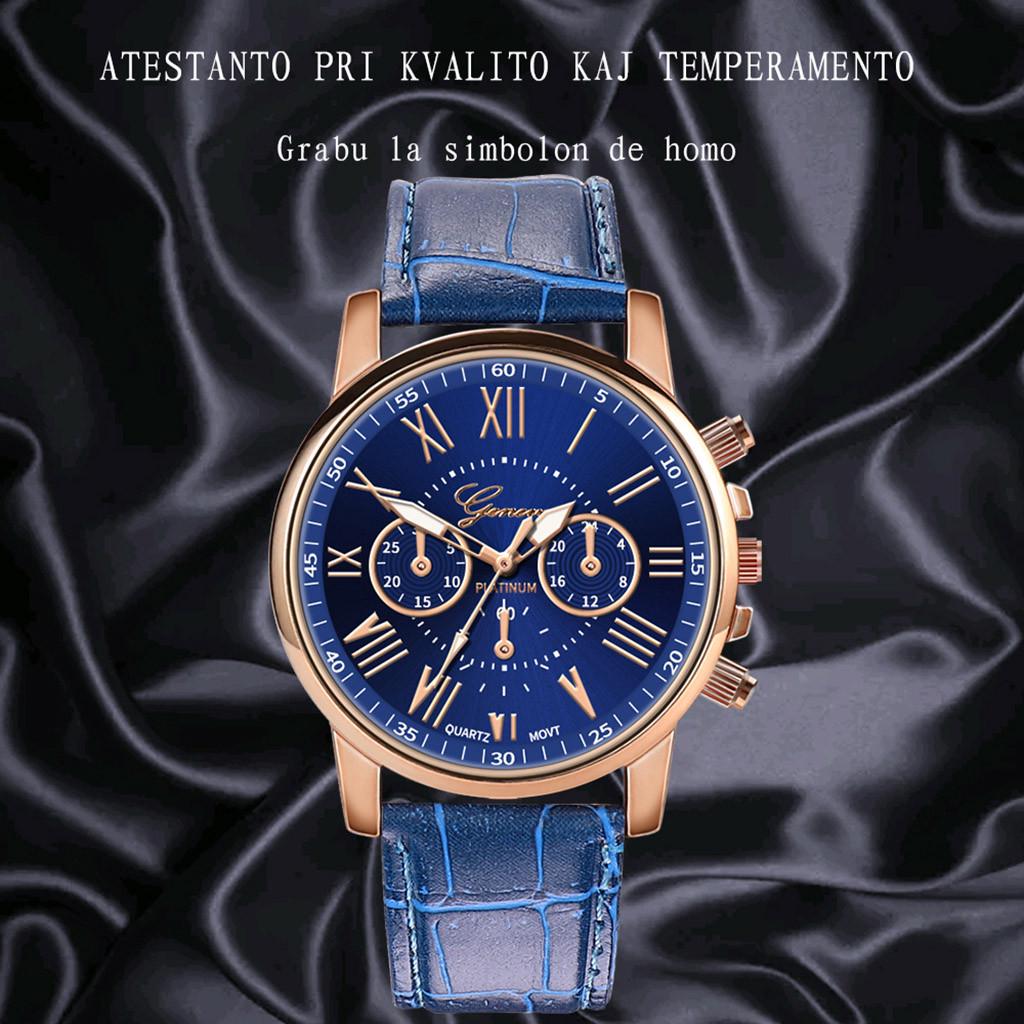 New Fashion Women Leather Band  Quartz Analog Wrist Watch
