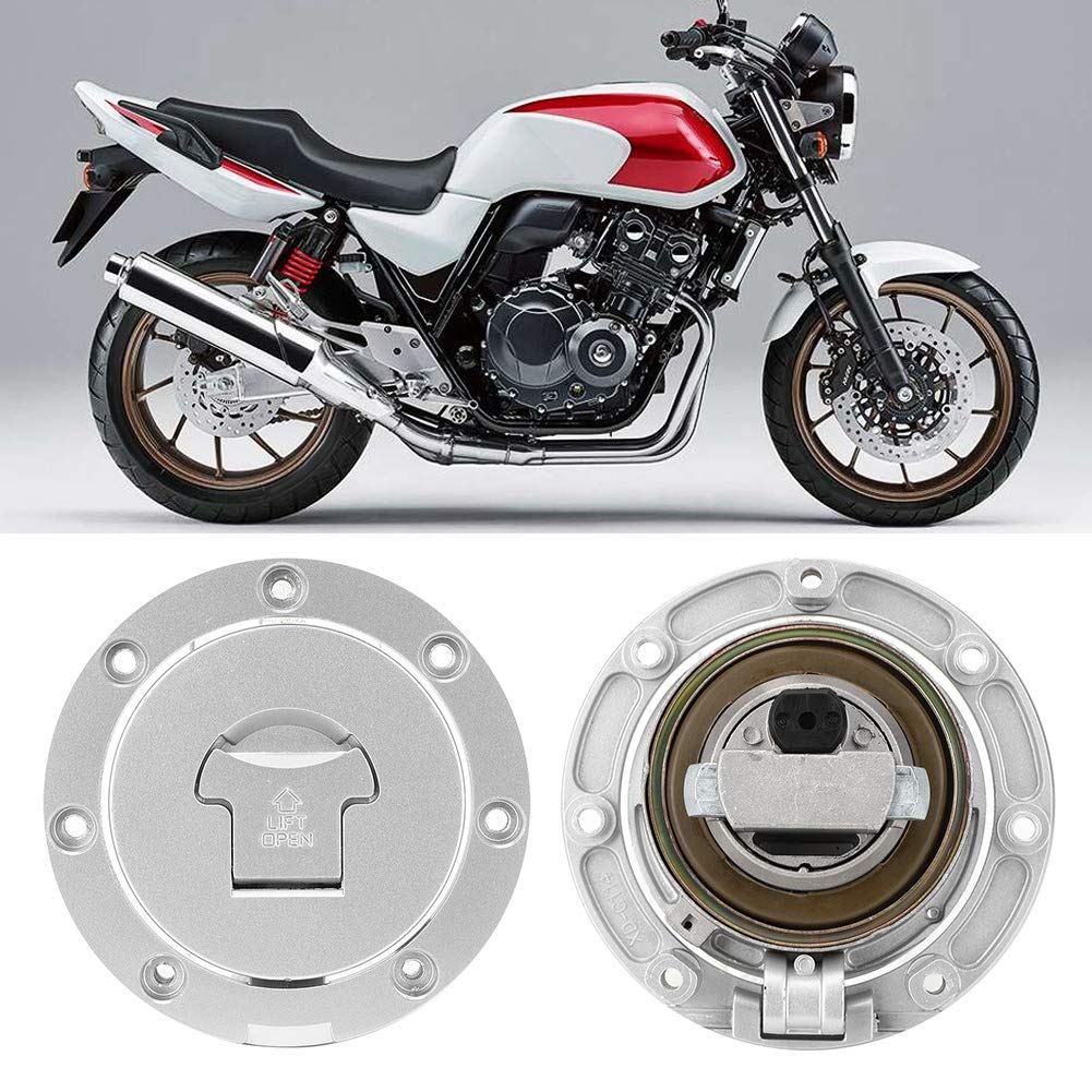 Tank Camp Tank Cap with Key 115mm Diameter CNC Machined for Honda CB400 CB500 Replacement Camping Aluminum Material
