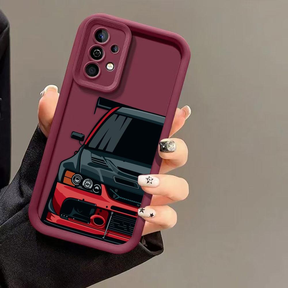 Carton Sports Car JDM Drift Phone Case For MOTO G24 G32 G34 G52 G54 G56 G60 G75 G84 G85 G86 E32 E40 EDGE 40 50 50F 60E 60 Cover