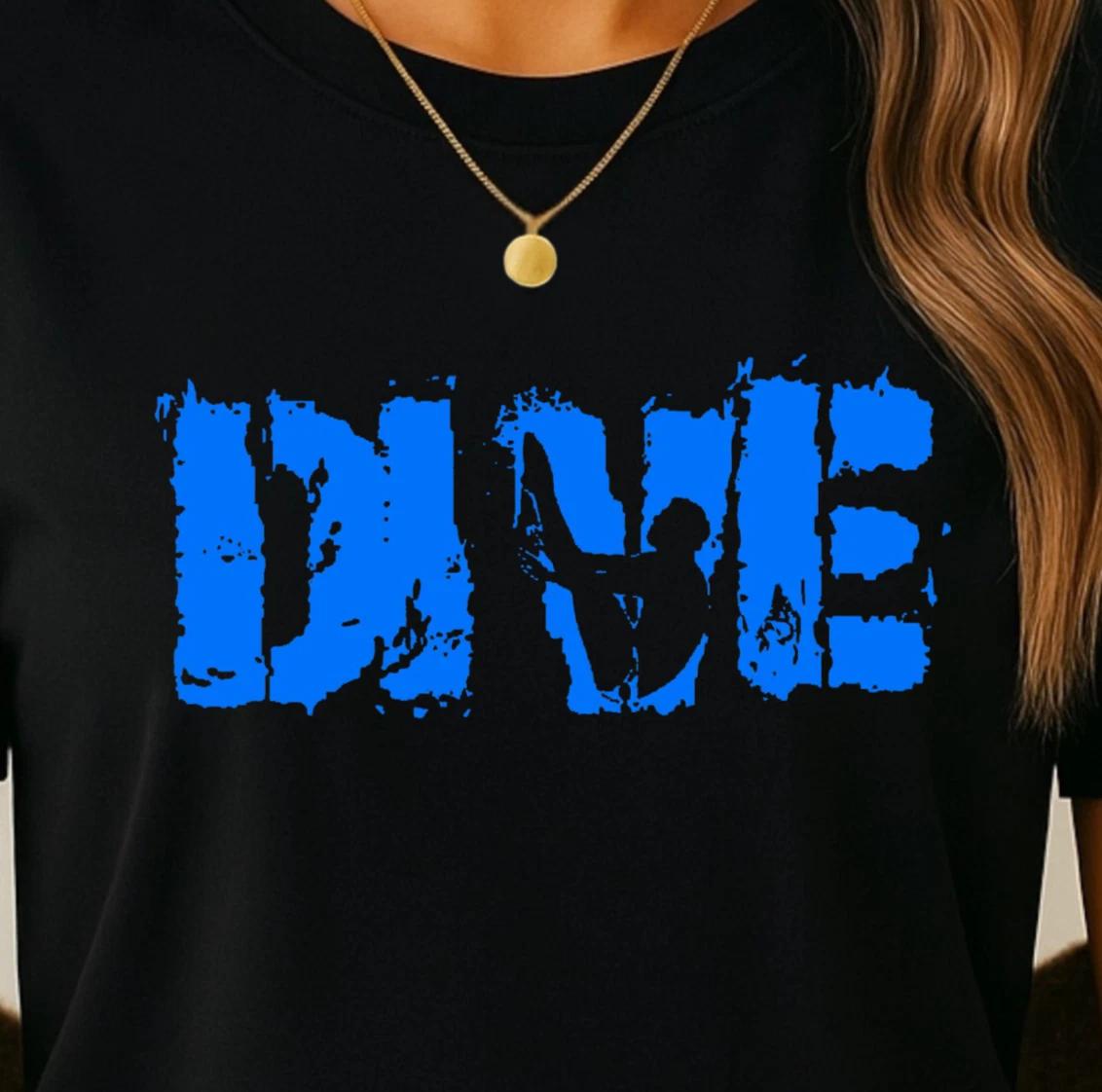 Dive Art T-shirt, Gift for Divers, Diving Team Shirt, Retro Distressed Tee XL