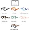 SHAUNA Square Women Wide Legs Glasses Frame Clear Anti-Blue Light Eyewear Optical Men Retro Rivets Decoration Frame