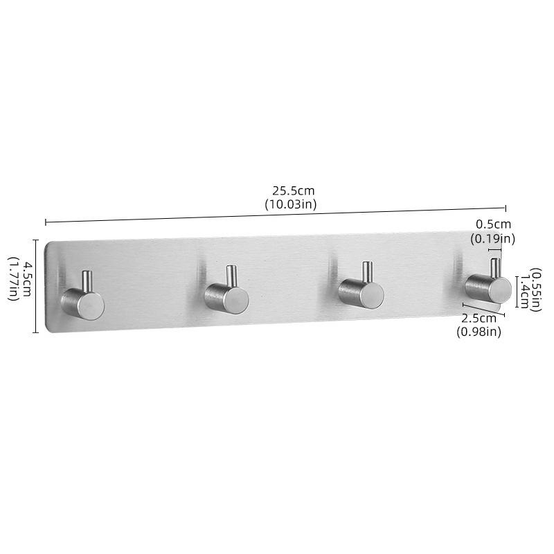 Stainless Steel Self Adhesive Hooks Sticky Wall Door Hook Robe Tea Towel Rustproof Towel Rack, Clothes Coat Hanger