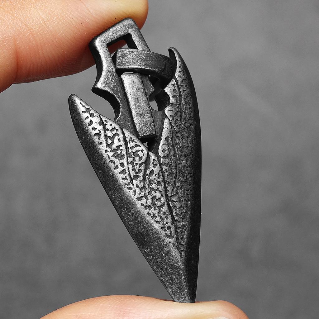 Retro Viking Arrow Texture Men Necklaces Stainless Steel Pendant Chain Women Punk Fashion Jewelry New Accessories Gift