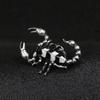 Fashion New Gold Silver Plated Enamel Scorpion Brooch Personality Temperament Corsage Lapel Pin Male Clothing Accessories Gifts