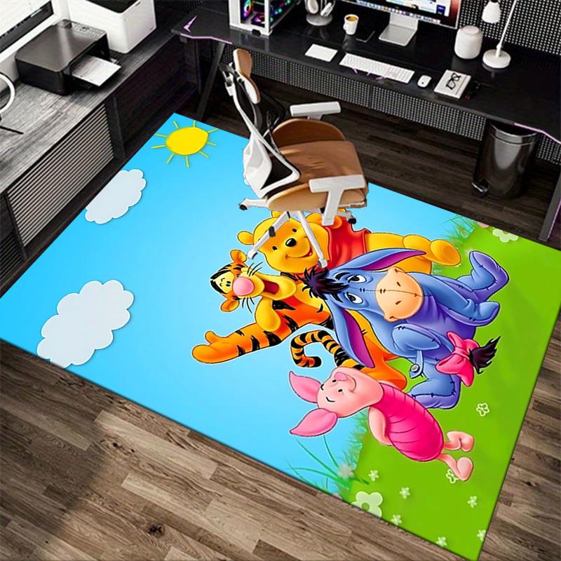 Winnie Pooh Friends Carpet For Playroom Bedroom Living Room Sofa Home Decorkids Game Area Rug Nonslip Floor Mat