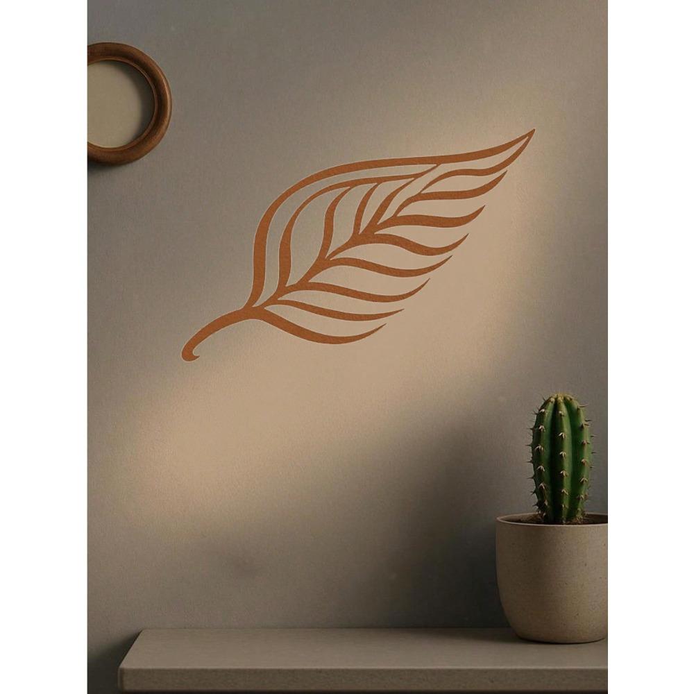Large Metal Leaf Wall Decor for Living Room, Bedroom, Garden, Patio, Waterproof Rustproof Outdoor Art