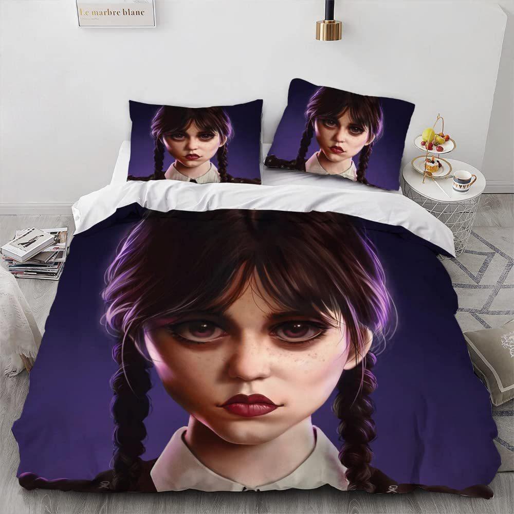 Microfiber Soft Bedding Three-Piece Quilt Cover