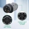 32A EV Charger Converter Charging Station IEC 62196 Type2 To J1772 Type1 and Type1 To GBT Electric Car Charging Adapter Barrel