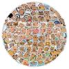 60 Cute Cartoon Capybara Doodle Stickers for Stationery Boxes, Laptops, Water Bottles – DIY Decoration Decals