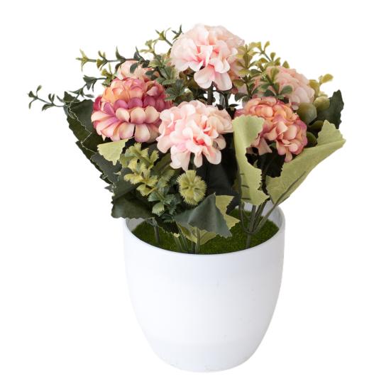 1Set Simulation Bonsai Hydrangea Artificial Plastic Office Desk Imitation Potted Flower
