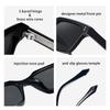 Square Frame UV400 Sunglasses Women Men Retro Chic Full Rim PC Lens Fashionable Outdoor Driving Shades