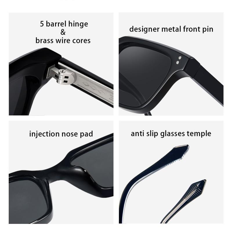 Square Frame UV400 Sunglasses Women Men Retro Chic Full Rim PC Lens Fashionable Outdoor Driving Shades