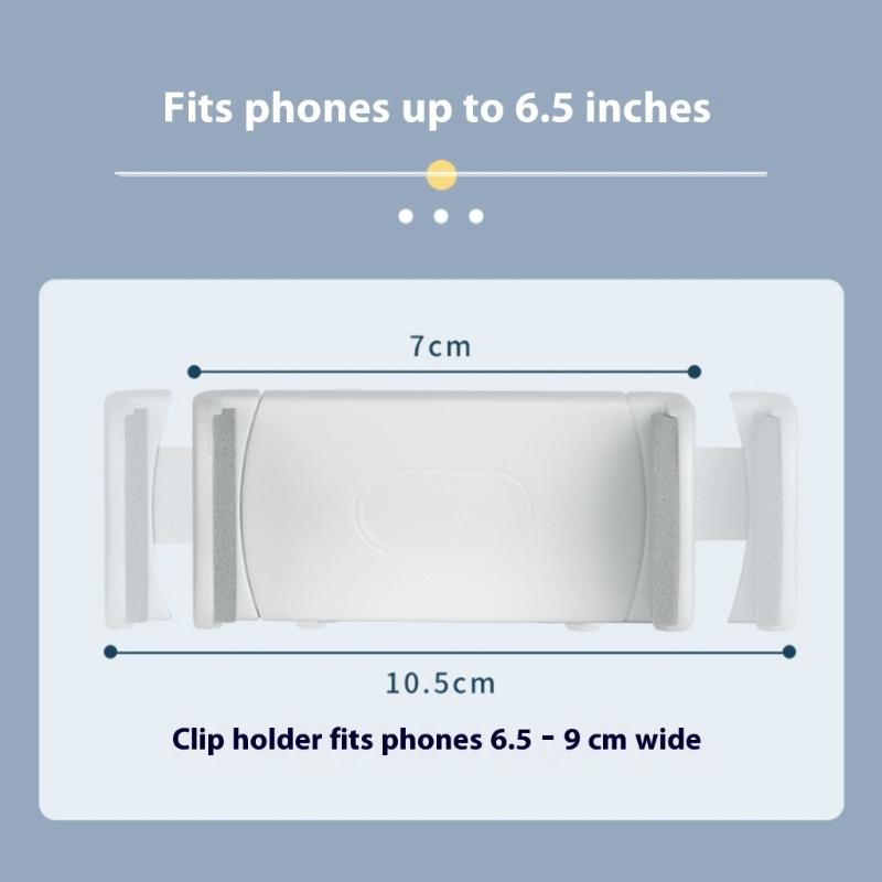 Multiple Angle Phone Holder 180° Adjustable Arm 360 Rotates Ball Head Not Slip Base Secure Grip Suitable for Phone Tablets